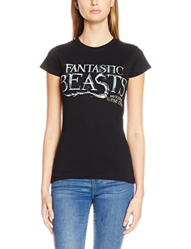 Image of CID Women's Fantastic Beasts-Logo T-Shirts, Black (Black), Large