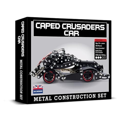 Image of Coach House Caped Crusaders Car Metal Construction Set (332 pieces)