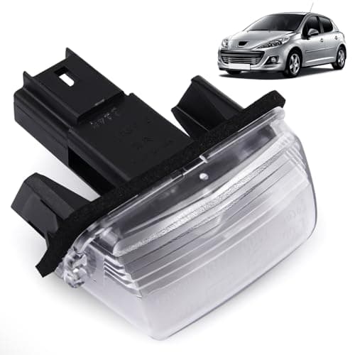 Image of ROBUST Rear Number Plate Light Lamp for Citroen Berlingo C3 Mk1 Mk2 DS4 Jumpy Saxo XSara Peugeot 206 207 306 307 308 406 407 5008 Expert Partner Traveller 6340 A3 6340.A3 6340A3