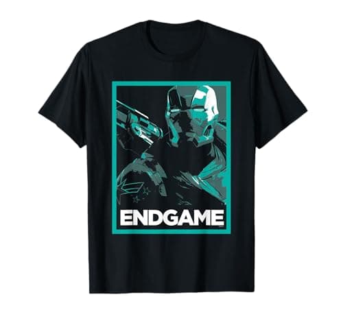 Image of Avengers Endgame War Machine Poster T-Shirt