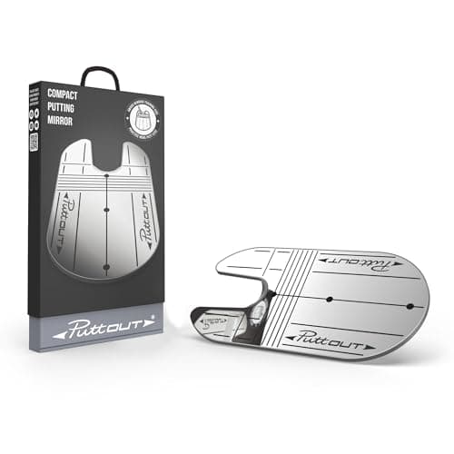 Image of PuttOut Unisex Compact Putting Mirror, Silver, One Size UK