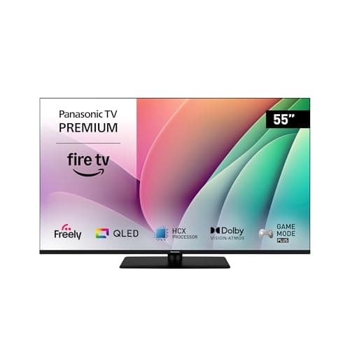 Image of Panasonic TV-55W80AEY W80 Series 55 inch 4K Ultra HD LED Smart TV, 2024, Fire TV, Freely, Dolby Vision & Atmos, Alexa Voice Control, Airplay, Black