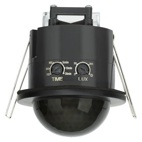 Image of SEBSON PIR Sensor Flush-mounted Outdoor - Detection Range 20m / 360° - Ceiling Mounting, Programmable, Motion Sensor LED suitable, 3-wire