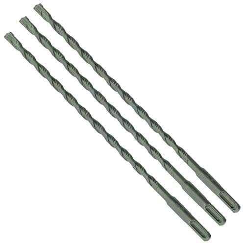 Image of 3 x SabreCut SDSD8_3 8mm x 310mm PGM Approved SDS Plus Drill Bits For Stone Concrete Brick