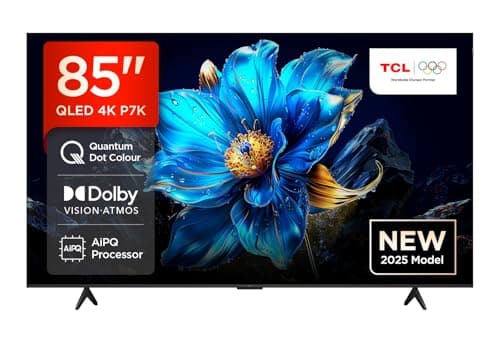 Image of TCL 85P7K-UK 85" QLED 4K Ultra HD HDR Google TV (Google Assistant, Freeview Play, Dolby Atmos, Dolby Vision, HDR10+, 120Hz Game Accelerator, Motion Clarity,2025 Model)