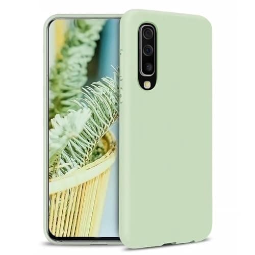 Image of MUTOUREN Phone Case Compatible with Samsung Galaxy A50 TPU Liquid Silicone Gel Rubber Soft Cover Anti-Scratch Shockproof Case, Matcha Green