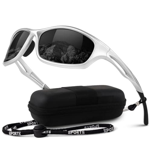 Image of LINVO Polarised Sports Sunglasses Mens Womens Driving Fishing Running Cycling Shades Wrap Around Frame UV400 Protection