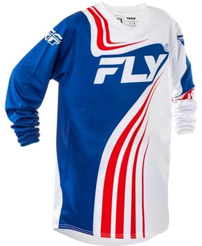 Image of Fly Racing Youth F-16 Jersey (Red/White/Blue, Youth X-Large)