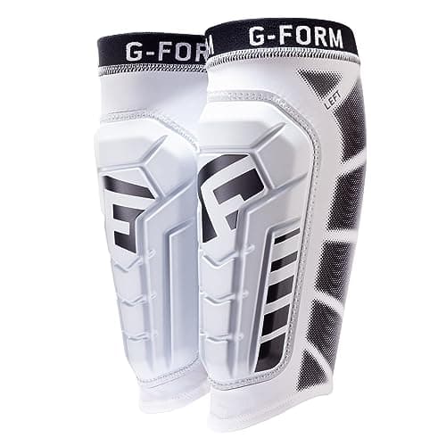Image of G-Form Pro-S Vento Football Shin Guard - Football Shin Guard Sleeves - White, Youth Small/Medium