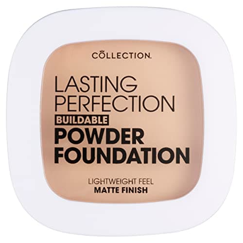 Image of Collection Cosmetics, Lasting Perfection Buildable Powder Foundation, Medium Coverage, Lightweight Feel, Matte Finish, Beige, 7.5g