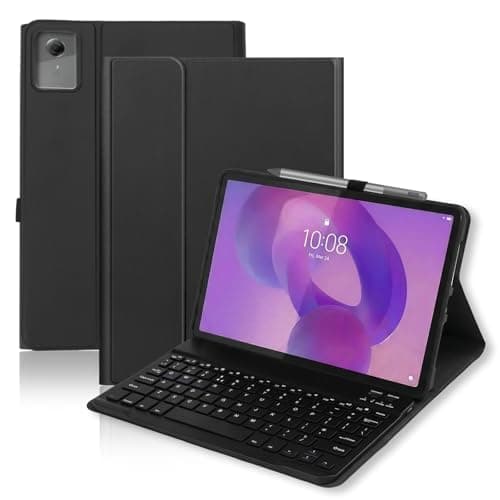 Image of For Lenovo Idea Tablet 11 inch Case with Keyboard (TB336FU/TB336ZU) 2025, UK Layout Wireless Detachable Bluetooth Keyboard with Slim Protective Case for Lenovo 11 inch Tablet, Black