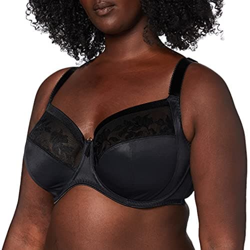 Image of Fantasie Women's Illusion Underwire Side Support Full Coverage Bra, Black, 32 G UK