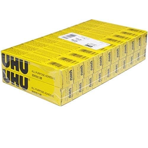 Image of UHU 20 x ALL PURPOSE GLUE 20ml EXTRA STRONG CLEAR ADHESIVE [Pack of 20 Tubes]