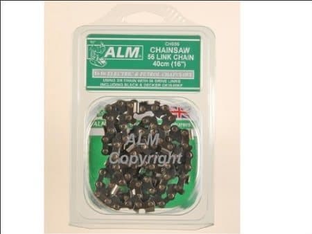 Image of Chainsaw Chain: 30cm 45 Links Fits 30cm 12" Electric and petrol chainsaws Black & Decker Bar Length 30cm 12" 3/8" Pitch Guage 1.3mm 45 Drive Links