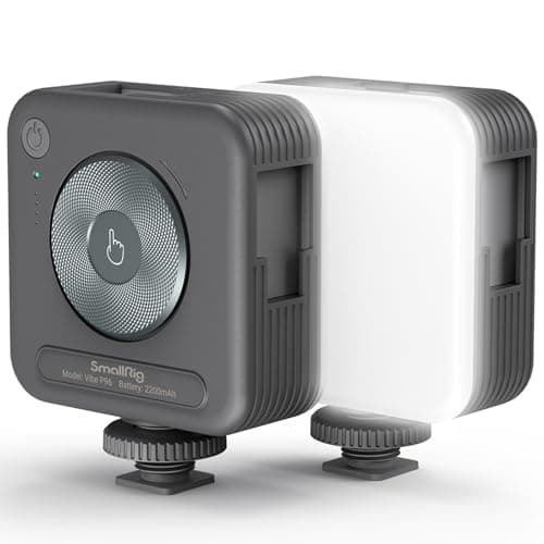 Image of SMALLRIG LED Video Light P96 Camera Light With 2200mAh Battery, Portable Photography Lighting 2700K-6500K Bi-color LED for Video Conference/TikTok YouTube Vlogging/Photography - 3286B Grey