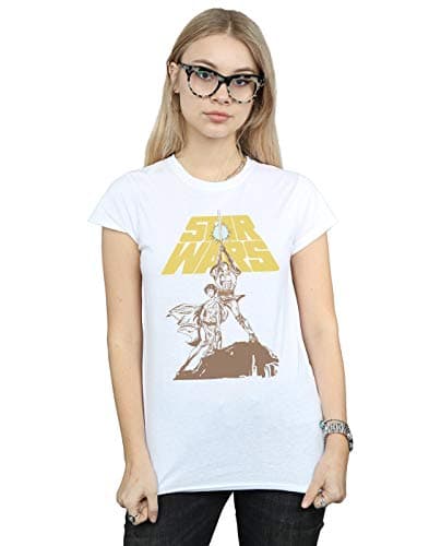 Image of Star Wars Women's Vintage Rebels T-Shirt White Large