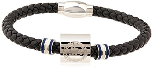 Image of Chelsea F.C. Colour Ring Leather Bracelet