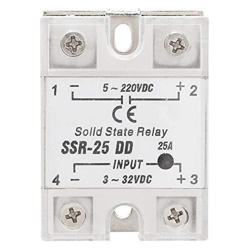 Image of Solid State Relay, SSR-25 DD 25A 5-220VDC Solid State Relay Module Relay Board for Petrochemical Equipment,Food Machinery,Packaging Machinery,etc