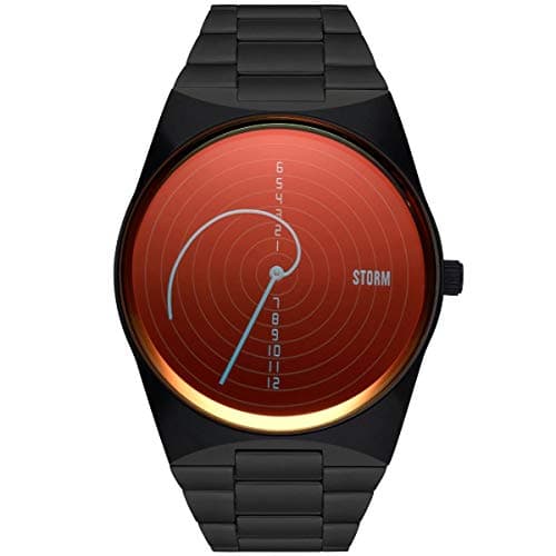 Image of STORM FIBON-X Watch Unique Men's Watch with Unusual time Reading Feature Inspired by The Fibonacci Spiral and Waterproof to 50m (Slate Red)