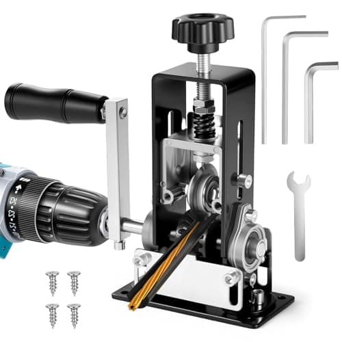 Image of RUIZHI Manual Wire Stripping Machine, 1-25mm Copper Wire Stripping Machine, Portable Hand Crank or Drill Powered Electric Cable Stripping Tool & Adjustable Feed Hole, Efficient Scrap Copper Recycling