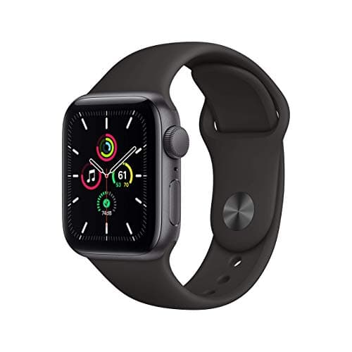 Image of Apple Watch SE 2020 (GPS, 40MM) Space Grey Aluminium Case with Black Sport Band (Renewed)