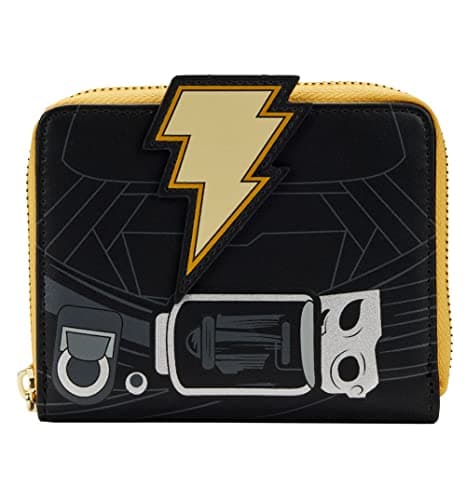 Image of Loungefly DC Comics Black Adam Cosplay Zip Around Wallet Black/Charcoal