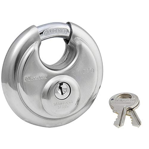 Image of Master Lock 40DPF Stainless Steel Discus Padlock, Silver, 1 Pack