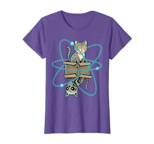 Image of Schrodingers Cat Funny Science Quantum Physics Cat Teacher T-Shirt