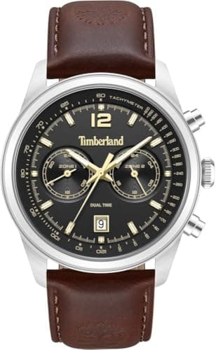 Image of Timberland Northbridge Dual-Time Watch, brown, one size
