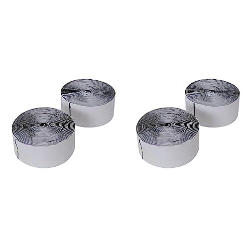 Image of Fixman 534608 Hook and Loop Tape Black Self-Adhesive 2pce 50 mm x 5m (Pack of 2)