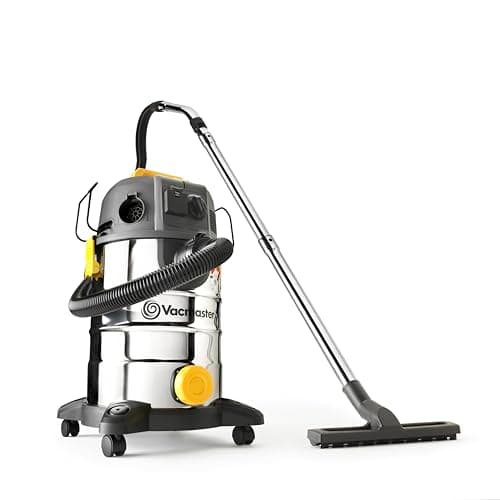 Image of Vacmaster Wet & Dry Vacuum Cleaner 30L with Push Clean Filter. 240V L Class Industrial Dust Extractor. 1400W Motor, Power Take Off & HEPA 13 Filtration. For Commercial & Professional Use