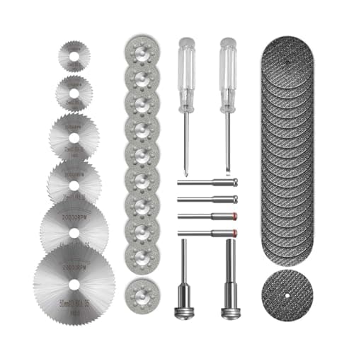 Image of Dremel Cutting Discs for Rotary Tool - 36pcs Diamond Cutting Wheels, Plastic, Metal Cutting