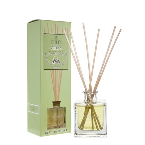 Image of Prices Candles Chef's Reed Diffuser for Home Fragrance | Long Lasting Reed Diffusers with Sticks for Stress Relief & Aromatherapy | Diffuser Air Freshener & Home Décor Gift for Women Men