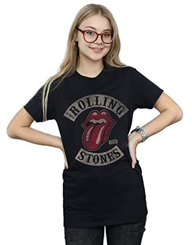Image of Rolling Stones Women's Tour 78 Boyfriend Fit T-Shirt Black XXX-Large