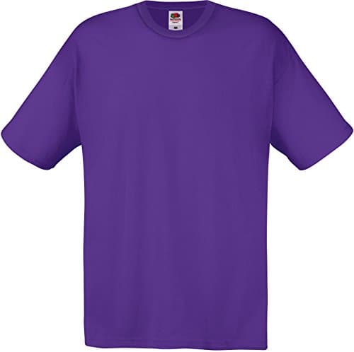 Image of Fruit of the Loom Men's Original T. T-Shirt, Purple, Large