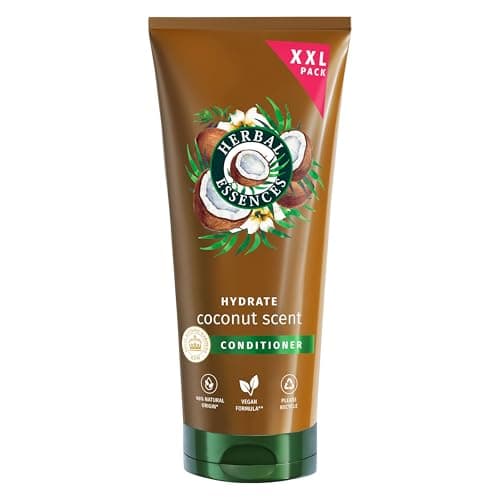 Image of Herbal Essences Coconut Scent Hydrate Conditioner 350ml for Very Dry Hair. Helps to Deeply Nourish, Soften and Smooth. Blended with Natural Origin* Ingredients. Vegan and Cruelty Free