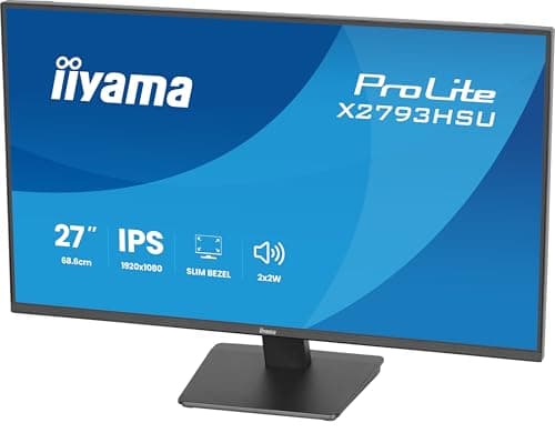 Image of iiyama X2793HSU-B1 27 inch IPS LCD, 1920x1080, 120Hz, 4ms GtG (1ms MPRT), HDMI/DP/USB, Adaptive Sync