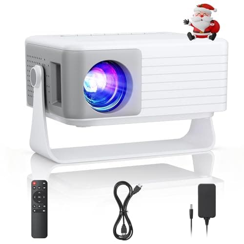 Image of Mini Projector, AKIYO O1 2026 Upgraded 15000Lumen Projector, 360° Rotating, Auto Keystone, 50% Zoom, Portable Projectors 1080P Full HD Supported, Compatible with iOS/Android/TV Stick/HDMI/USB/Switch
