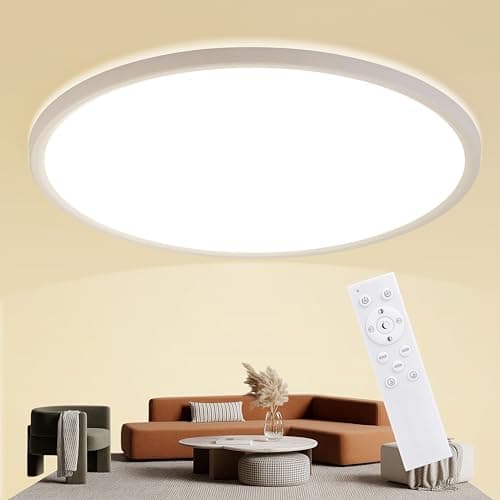 Image of Luminic LED Ceiling Lights with Remote Control, 36W 3600LM, 3000K, 4000K, 6500K, 10%-100% Brightness Adjustable, Ø39CM, Round LED Flush Mount Ceiling Light for Bedroom,Bathroom