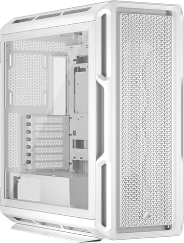 Image of CORSAIR 5000T Mid-Tower ATX PC Case – Removable Front and Roof Airflow Panels, RapidRoute Cable Management System, Spacious Interior, ASUS BTF, MSI Project Zero, Gigabyte Project Stealth – White