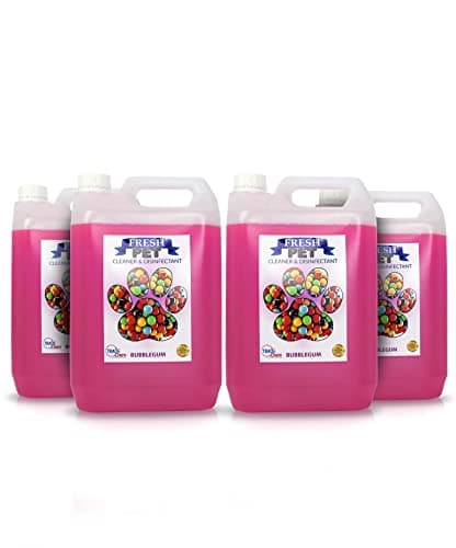 Image of FRESH PET CLEANER DISINFECTANT KENNEL/CATTERY PRE FILLED 5L x 4 (Bubblegum)