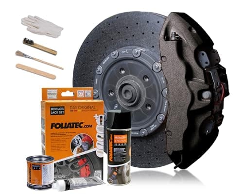 Image of Foliatec Brake Calliper Paint Set, Carbon Metallic, 2170