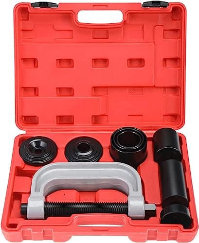 Image of FreeTec Ball Joint Press & U Joint Removal Tool Kit - Heavy Duty Professional 10 Piece Kit with 4x4 Adapters for Most 2WD and 4WD Cars