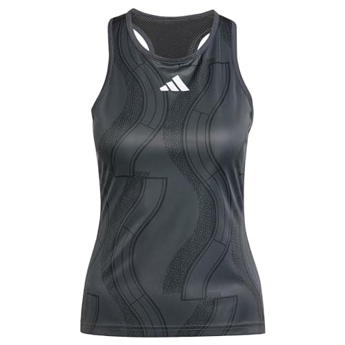 Image of adidas Women's Club Tennis Graphic Tank Top, Carbon/Black, S
