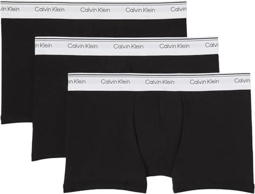 Image of Calvin Klein TRUNK 3 PK Trunk Men's, BLACK (BLACK), M