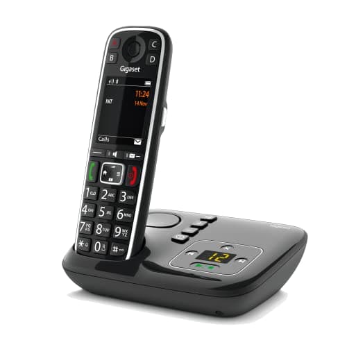 Image of Gigaset Life A - cordless premium senior phone - answering machine - talking keys - number & name announcement - Bluetooth - 4 direct dial keys - SOS call - automatic volume adjustment, black