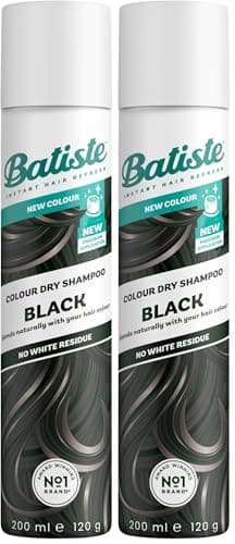 Image of Batiste Dry Shampoo Black Hint of Colour, Instantly Refreshes Dark Hair, Removes Oil, Boost Volume & Adds Texture, Blends Seamlessly with Colour-Matching Formula for a Natural Finish, 200 ml