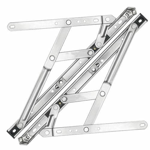 Image of rflaueo 2pcs 12" Universal Window Hinge Kit UPVC Window Friction Stay Hinges Top Hung(U343-2)