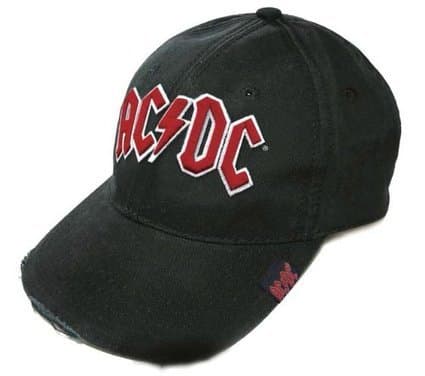 Image of AC/DC Cap Classic Red Logo Baseball Cap