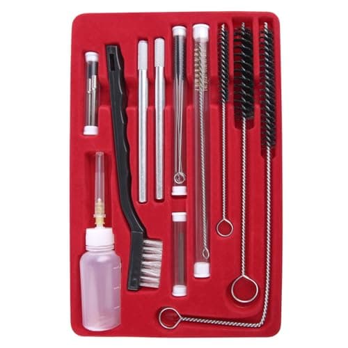 Image of LEONTOOL 23-Piece Spray Gun Cleaning Kit, Paint Gun Cleaning Kit with Wire Nylon Detail Brush, Multi-Purpose Spray Gun Cleaning Brush Maintenance Set, Storage Case Included